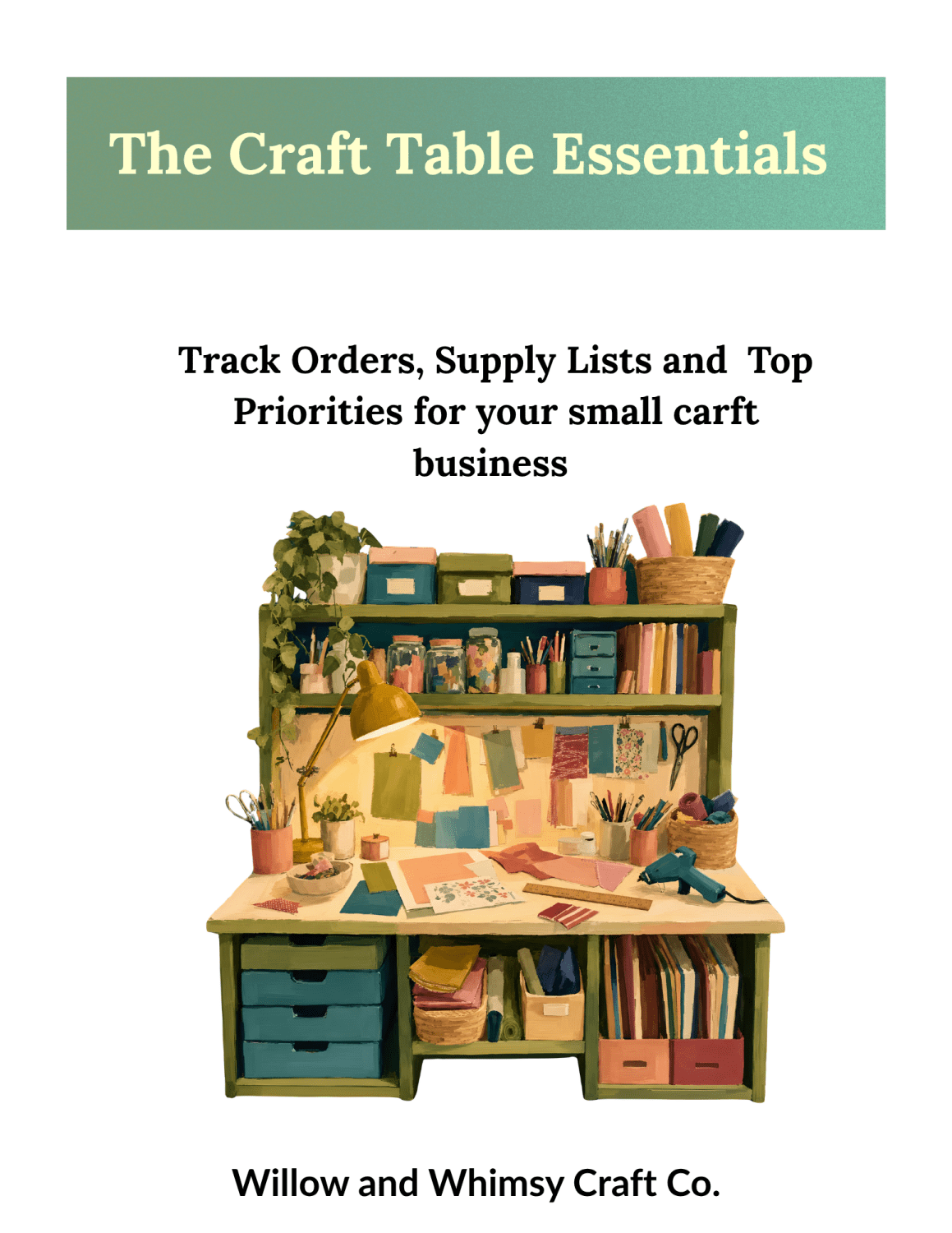 Craft Table Essentials – Printable Organization Bundle for Creative Small Businesses