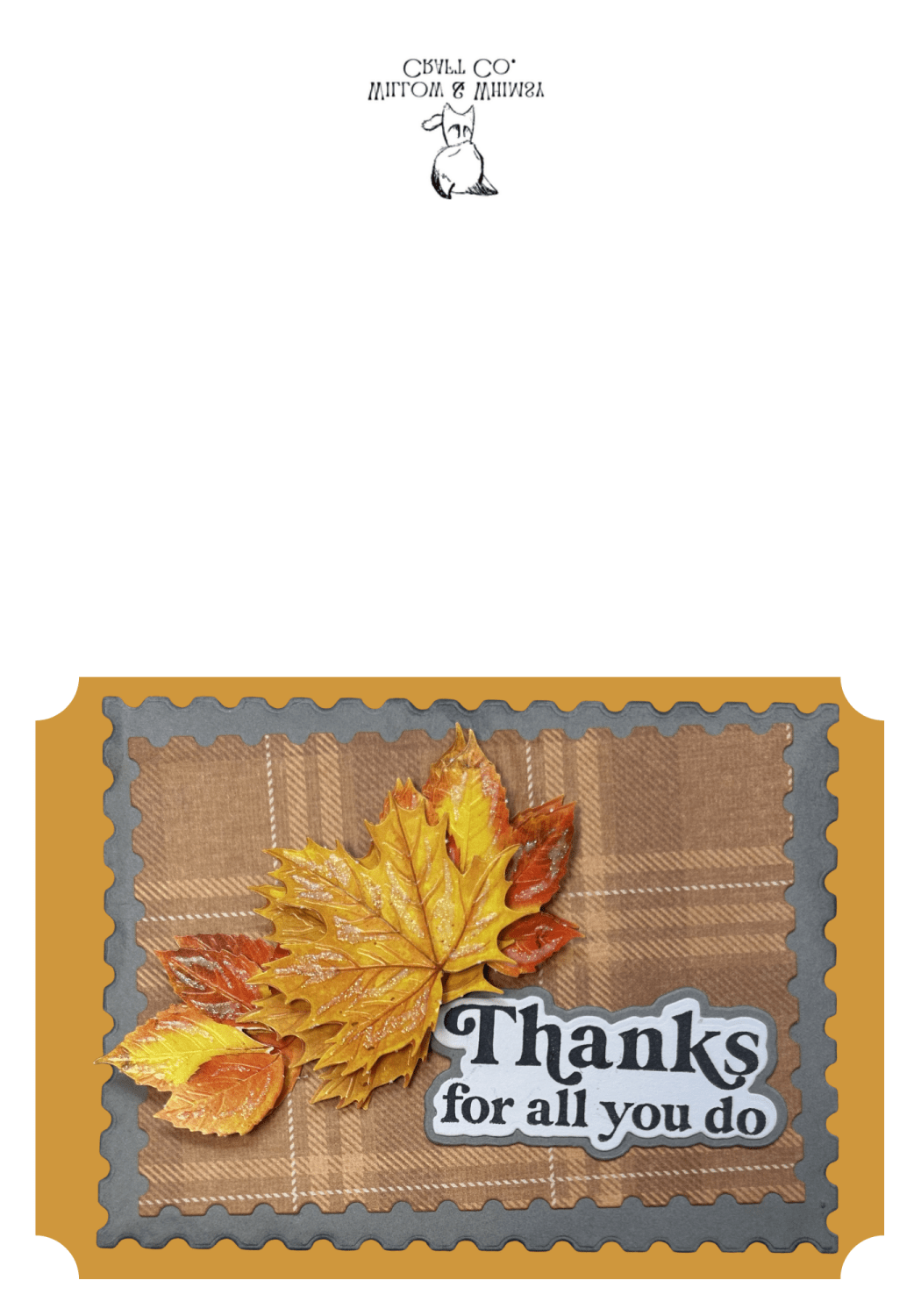 Thanks for all you do Printable Card