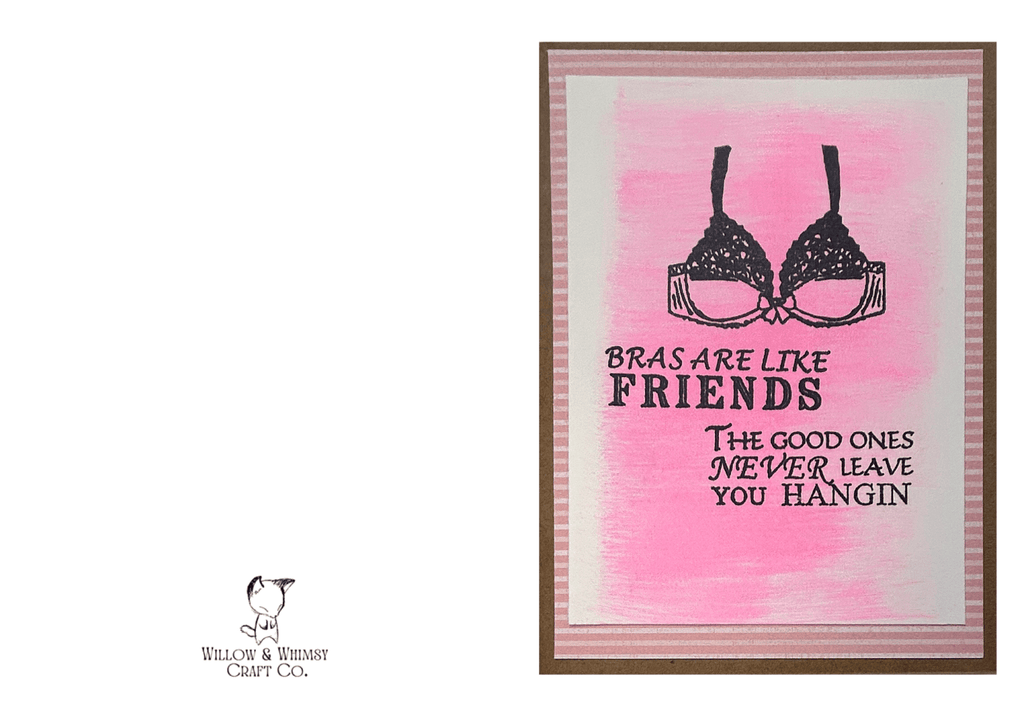 Bras are like Friends Printable Card