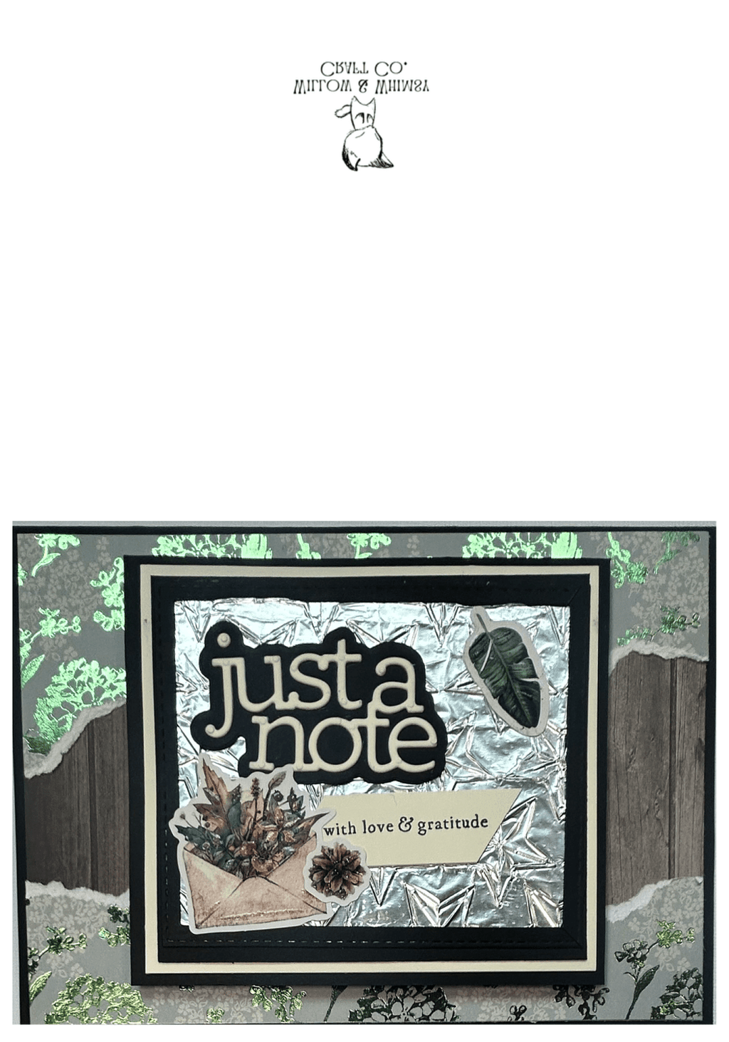 Just a Note Thank You  Printable Card