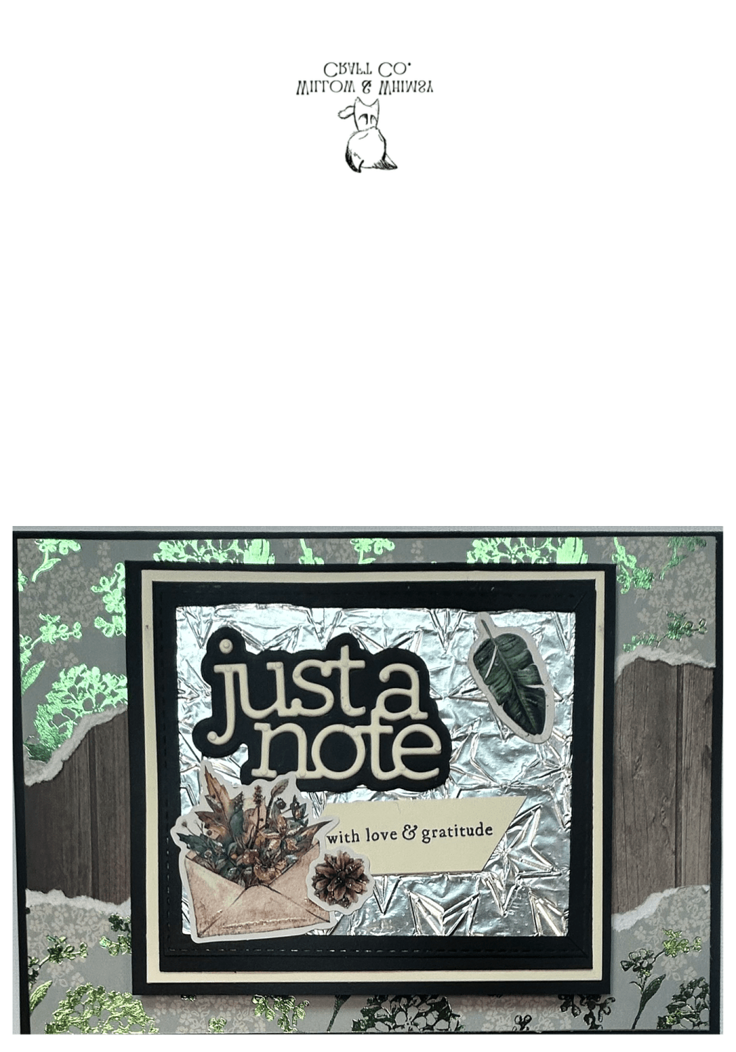 Just a Note Thank You  Printable Card