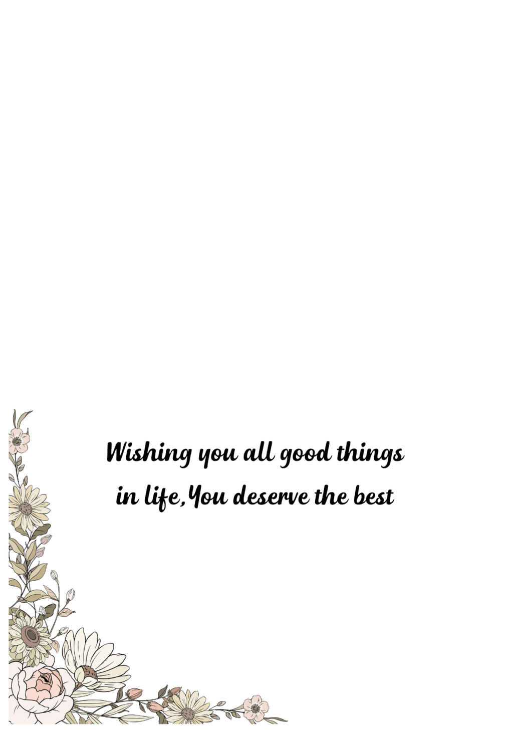 Congrats and Best Wishes Printable Card