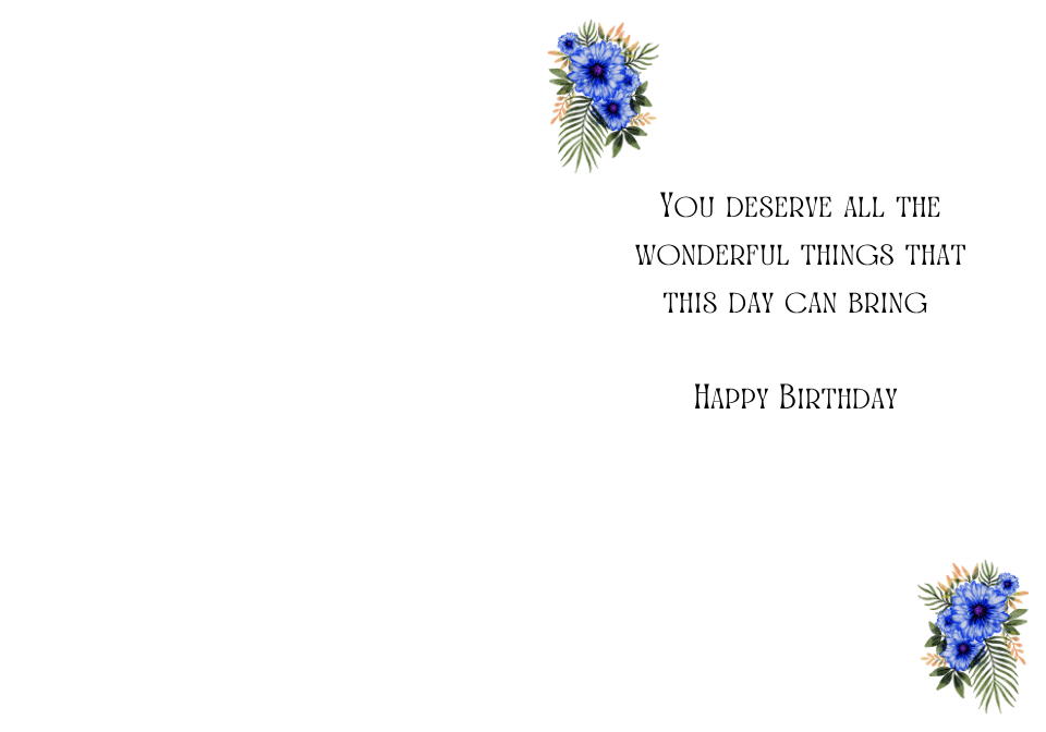 Happy Birthday - Printable Greeting Card