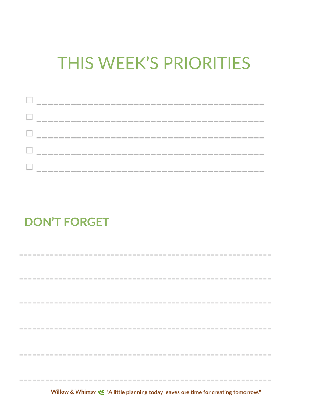 Craft Table Essentials – Printable Organization Bundle for Creative Small Businesses