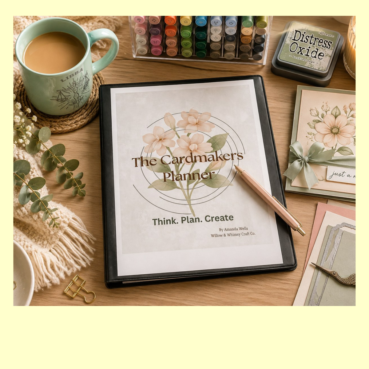 Cardmakers Planner – Editable Canva Template for Paper Crafters