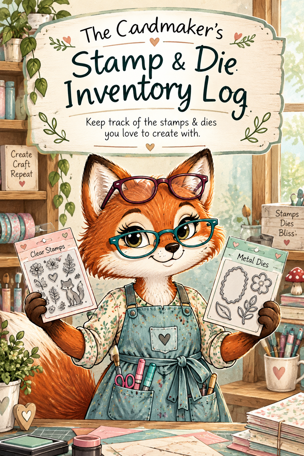 Stamp & Die Inventory Log for Cardmakers | Printable & Digital