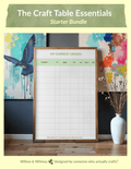 Craft Table Essentials – Printable Organization Bundle for Creative Small Businesses