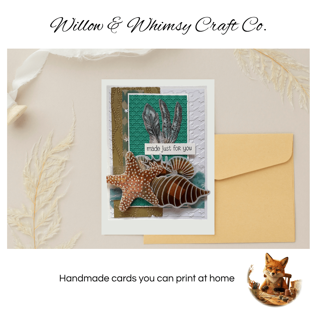 Printable Made Just For You Greeting Card