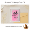 Bras are like Friends Printable Card