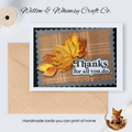 Thanks for all you do Printable Card
